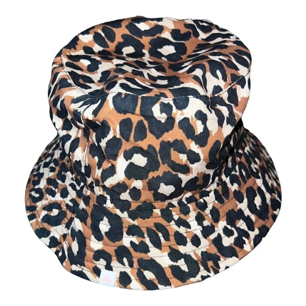 NWT KATE SPADE Womens Printed Bucket Hat One Size Leopard Print